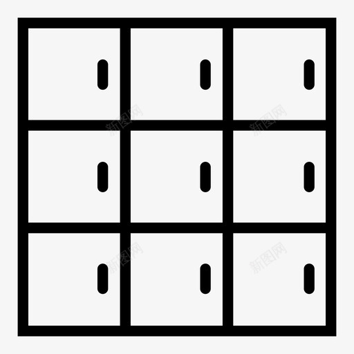 储物柜班级学校svg_新图网 https://ixintu.com 储物柜 班级 学校 安全 储藏室