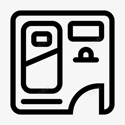 房间儿童设计svg_新图网 https://ixintu.com 房间 儿童 设计 设计家 家庭 室内 平面图 线条 图标
