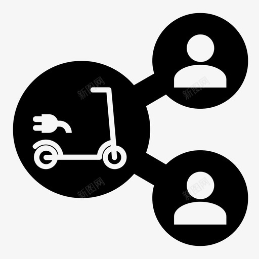 escooter共享escooter共享scooter共享svg_新图网 https://ixintu.com 共享 移动 交通 图标