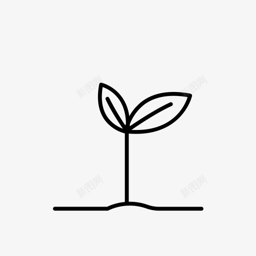 植物生长生长种子svg_新图网 https://ixintu.com 生长 植物 种子 轮廓 图标