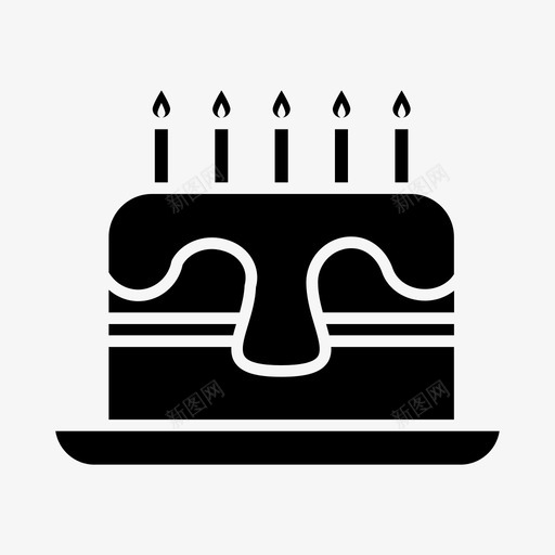 生日蛋糕庆祝甜食svg_新图网 https://ixintu.com 生日蛋糕 庆祝 甜食 食物 饮料