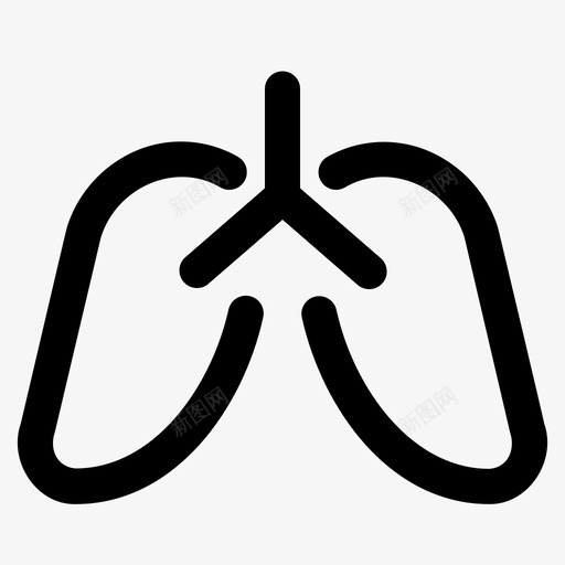 肺解剖学器官svg_新图网 https://ixintu.com 用户界面 解剖学 器官 肺脏 其他