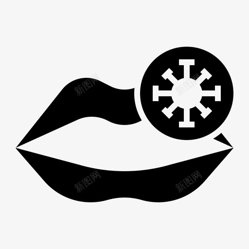 口腔细菌冠状病毒svg_新图网 https://ixintu.com 病毒 口腔 细菌 冠状 嘴唇 传播