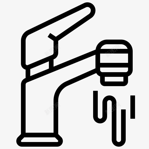 自来水浴室水龙头svg_新图网 https://ixintu.com 自来水 浴室 水龙头 水槽 清洗