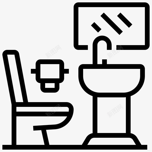卫生间冲水器公共卫生间svg_新图网 https://ixintu.com 卫生间 冲水 公共 公共卫生 卫生 设备 机场