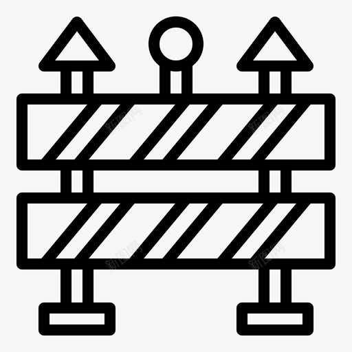 路障封锁标志svg_新图网 https://ixintu.com 路障 封锁 标志 地图 导航