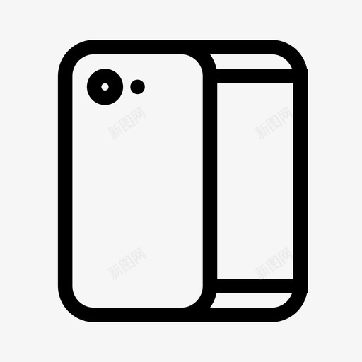 iphone8侧面手机iphone智能手机svg_新图网 https://ixintu.com 手机 侧面 智能