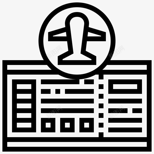 登机牌航班信息svg_新图网 https://ixintu.com 登机 航班 信息 信息机 机票 度假 线路