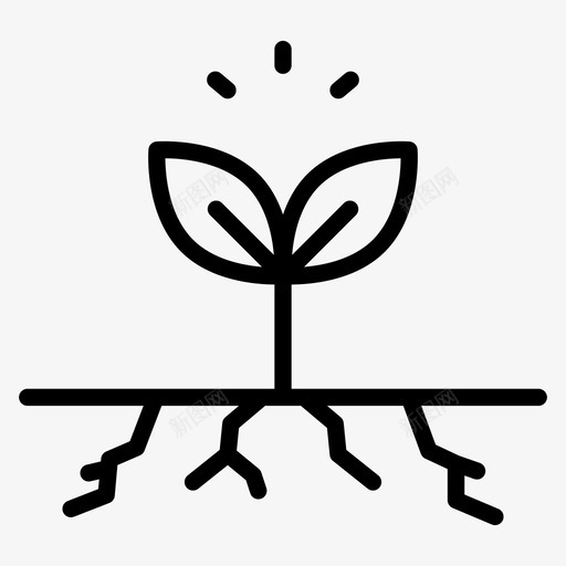 发芽干旱干燥的土壤svg_新图网 https://ixintu.com 希望 发芽 干旱 干燥 土壤 植物