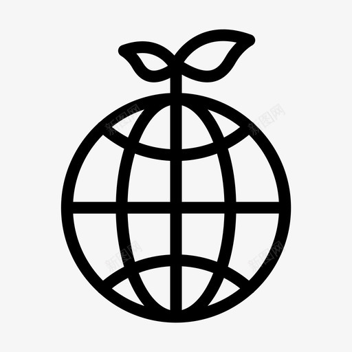 绿色地球网格svg_新图网 https://ixintu.com 绿色 地球 网格 地图 世界 气候变化
