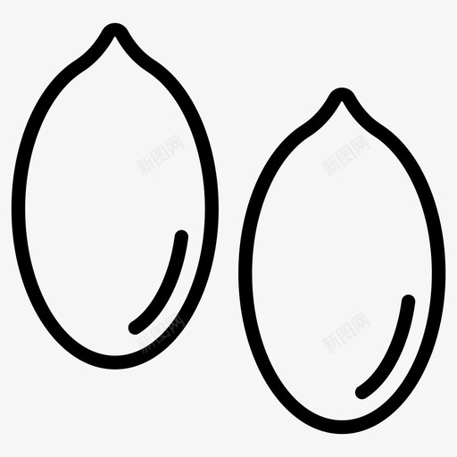 南瓜子烘焙配料食品svg_新图网 https://ixintu.com 南瓜子 烘焙 配料 食品 坚果