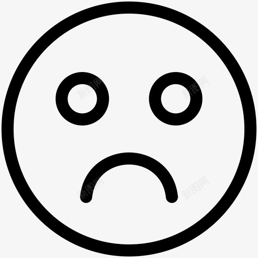 悲伤脸不开心svg_新图网 https://ixintu.com 悲伤 脸不 开心 表情 符号