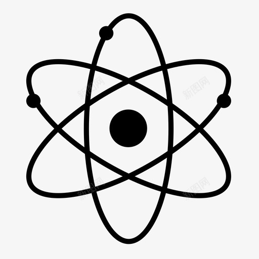 原子电子元素svg_新图网 https://ixintu.com 原子 电子 元素 能量 物理学 科学