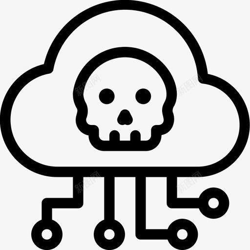 云感染网络恶意软件svg_新图网 https://ixintu.com 感染 网络 恶意 软件 安全 病毒 网络安全 安全线