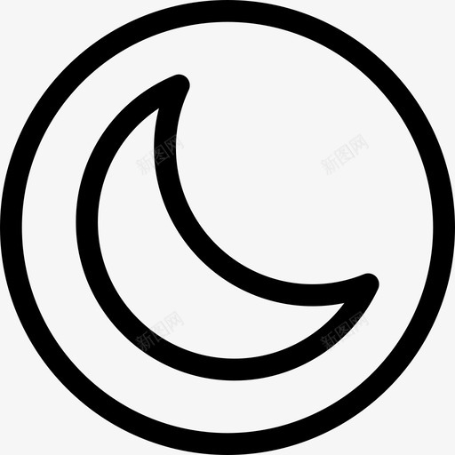 夜模式月亮杂轮廓svg_新图网 https://ixintu.com 模式 月亮 轮廓