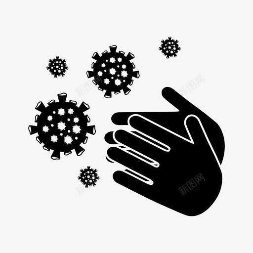 冠状病毒细菌疾病svg_新图网 https://ixintu.com 冠状 病毒 细菌 疾病 微生物