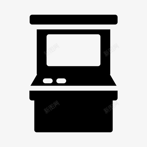 游戏活动街机游戏svg_新图网 https://ixintu.com 游戏 活动 街机 爱好 休闲 视频 霍布斯 像素 完美 线条