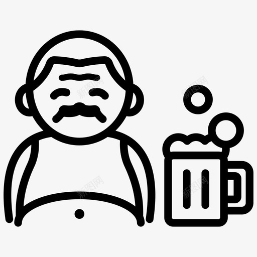 饮酒啤酒饮食svg_新图网 https://ixintu.com 饮酒 饮食 老年人 啤酒 增重 肥胖 习惯