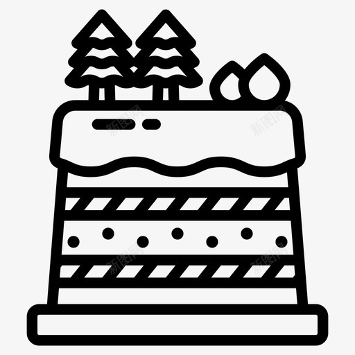 圣诞蛋糕面包店圣诞派对svg_新图网 https://ixintu.com 圣诞 蛋糕 面包店 派对 装饰 甜点 糖果 圣诞节