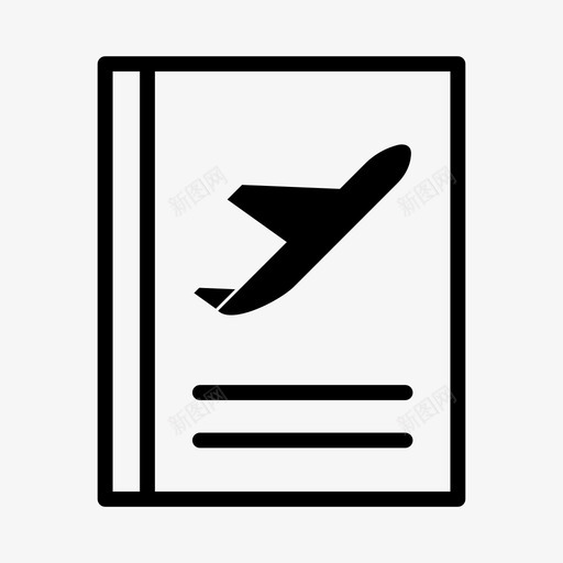 护照机场登机牌svg_新图网 https://ixintu.com 护照 机场 登机 国际 旅行 交通