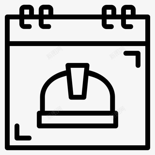 劳动节安全帽头盔svg_新图网 https://ixintu.com 劳动节 安全帽 头盔 劳工 工人 日历 日期 大纲