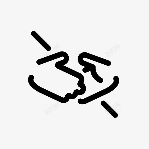 禁止握手握手拍手svg_新图网 https://ixintu.com 握手 禁止 拍手 冠状 病毒 防护 措施