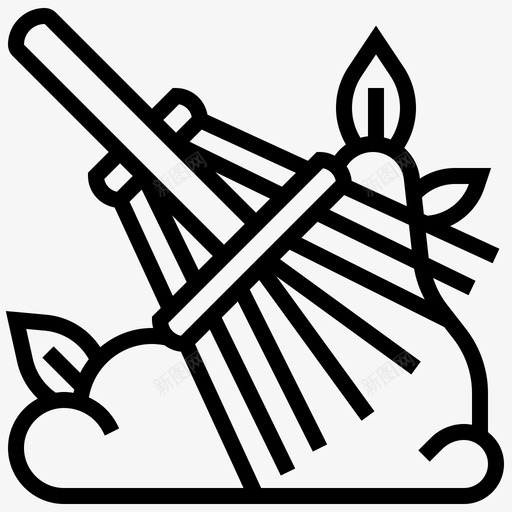 树叶清洁花园耙子svg_新图网 https://ixintu.com 清洁 树叶 花园 耙子 清扫