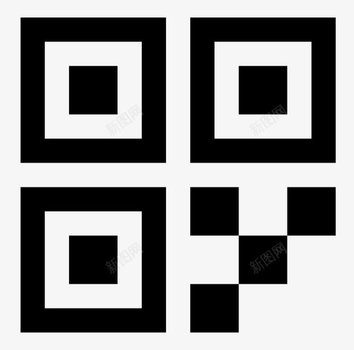 二维码识别标记svg_新图网 https://ixintu.com 二维 识别 标记 跟踪
