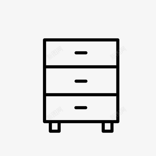 抽屉卧室书桌svg_新图网 https://ixintu.com 卧室 抽屉 书桌 家具 室内 基本 图标 没有 有颜色