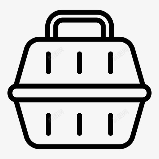 笼动物载体svg_新图网 https://ixintu.com 宠物 动物 载体 携带 概述
