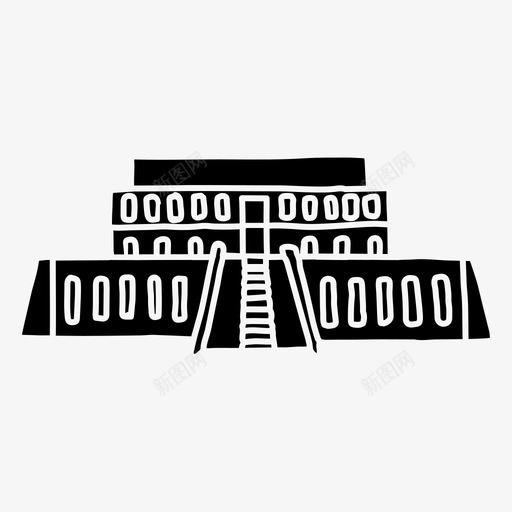 哈特谢普苏特神庙古埃及建筑svg_新图网 https://ixintu.com 哈特 谢普苏 神庙 古埃 埃及 建筑 素描 世界 地标