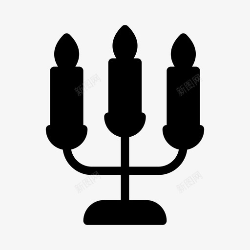 烛台蜡烛火焰svg_新图网 https://ixintu.com 室内 烛台 蜡烛 火焰 家具 家居装饰 像素 完美 线条 轮廓