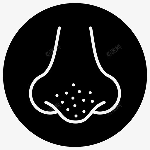 鼻子青春痘痤疮层svg_新图网 https://ixintu.com 鼻子 青春痘 痤疮 问题