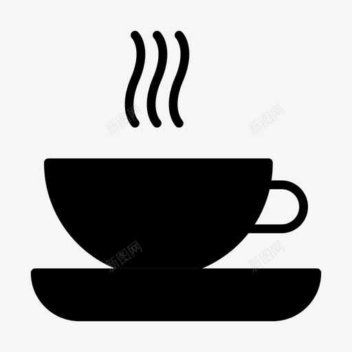 茶饮料咖啡svg_新图网 https://ixintu.com 茶饮料 咖啡 咖啡杯 杯子 马克 杯酒 酒店 餐厅 线条 符号