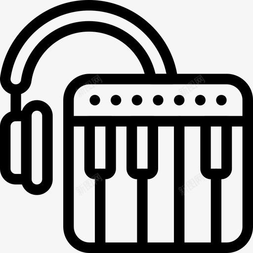 电子音乐数码迪斯科svg_新图网 https://ixintu.com 电子音乐 数码 迪斯科 音响 线路