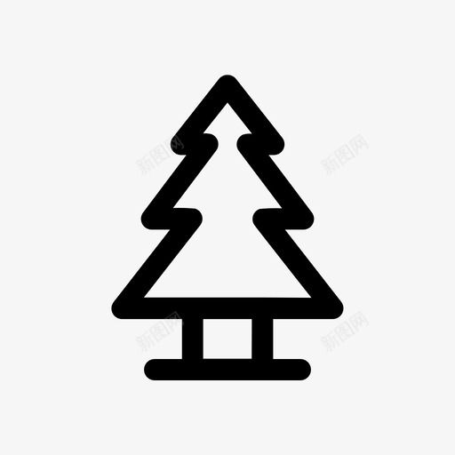 树松植物svg_新图网 https://ixintu.com 松松 植物 用户界面 基本 界面 大纲