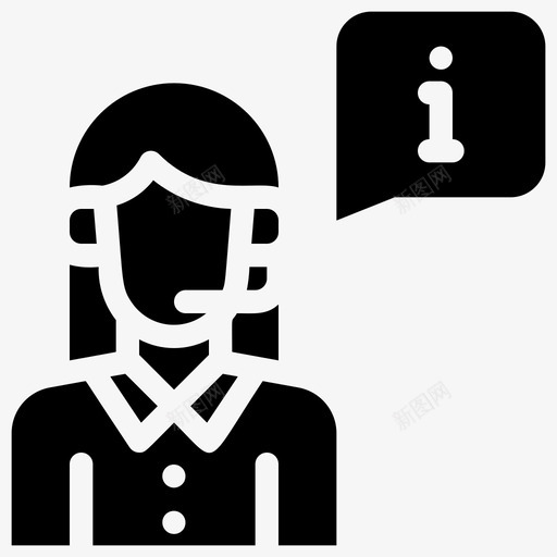 支持女性信息呼叫中心帮助助理svg_新图网 https://ixintu.com 支持 女性 信息 技术支持 呼叫中心 帮助 助理 服务 图示