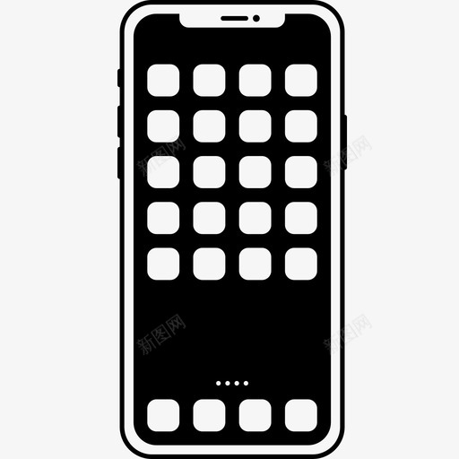 iphone11pro苹果智能手机svg_新图网 https://ixintu.com 手机 苹果 智能