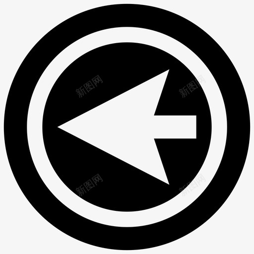 左箭头单击光标svg_新图网 https://ixintu.com 箭头 单击 光标 指针 响应 用户界面 实心 图标