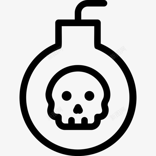 头骨炸弹网络黑客svg_新图网 https://ixintu.com 头骨 炸弹 网络 黑客安全 病毒 网络安全 安全线