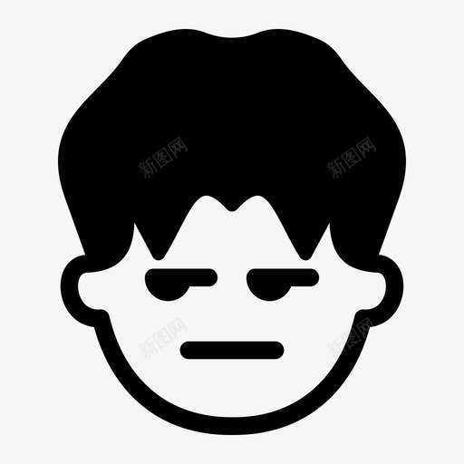 恼怒男孩表情符号svg_新图网 https://ixintu.com 男孩 表情 符号 恼怒 情感 感觉