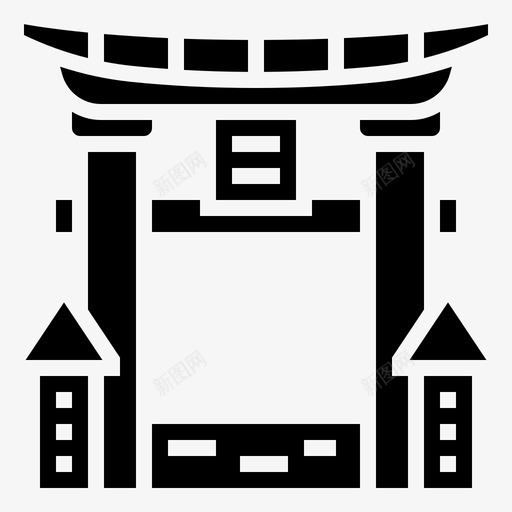 都灵门入口日本人svg_新图网 https://ixintu.com 都灵 入口 日本人 神社 地标 雕文