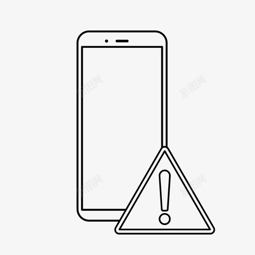 电话错误手机感叹号svg_新图网 https://ixintu.com 电话 错误 手机 感叹 叹号 问题 技术