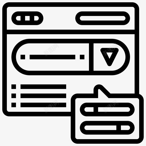 下拉菜单导航面板svg_新图网 https://ixintu.com 下拉菜单 导航 面板 选择 网页设计