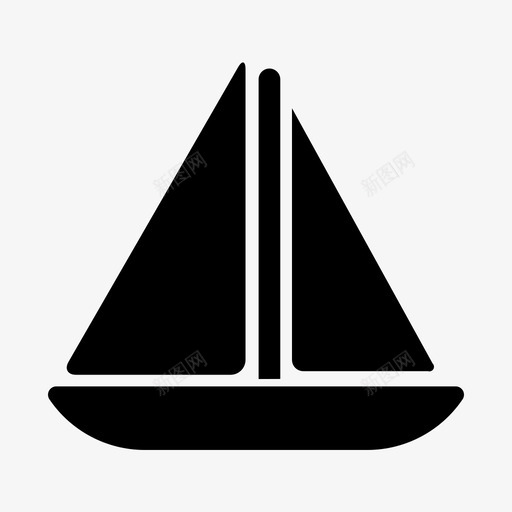 帆船驾驶运输svg_新图网 https://ixintu.com 运输 帆船 驾驶
