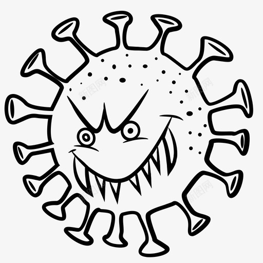 杀手病毒卡通疾病svg_新图网 https://ixintu.com 杀手 病毒 卡通 疾病 流感 病态
