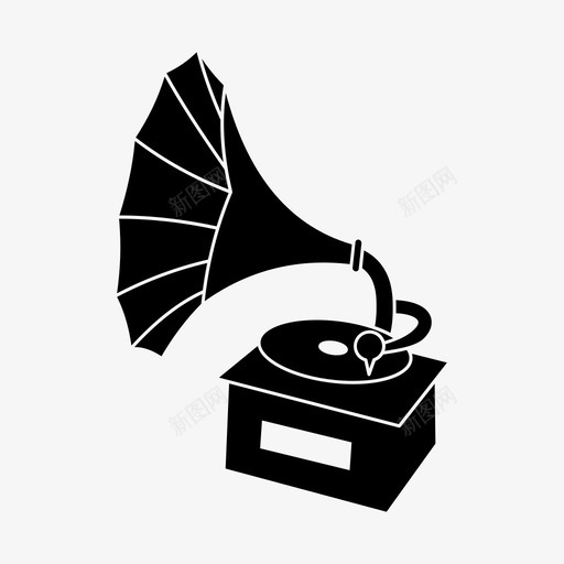 复古留声机经典旋律svg_新图网 https://ixintu.com 复古 留声机 经典 旋律 音乐 对象