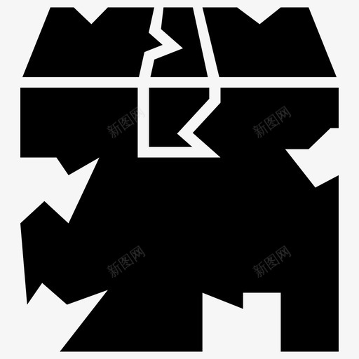 破碎包裹易碎品玻璃svg_新图网 https://ixintu.com 破碎 包裹 运输 易碎 玻璃 交付