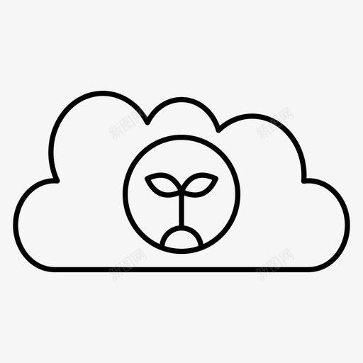 云农业农场svg_新图网 https://ixintu.com 农场 智能 农业 在线 像素 完美 线条 轮廓