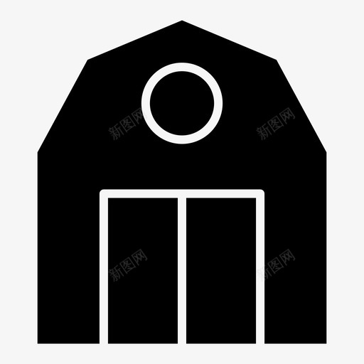 谷仓建筑秋季填充物svg_新图网 https://ixintu.com 谷仓 建筑 秋季 填充